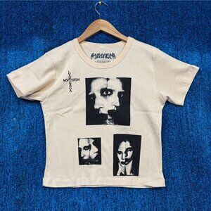 Lady Gaga Mayhem Album Art Contrast Photo Set Pop Baby Tee L